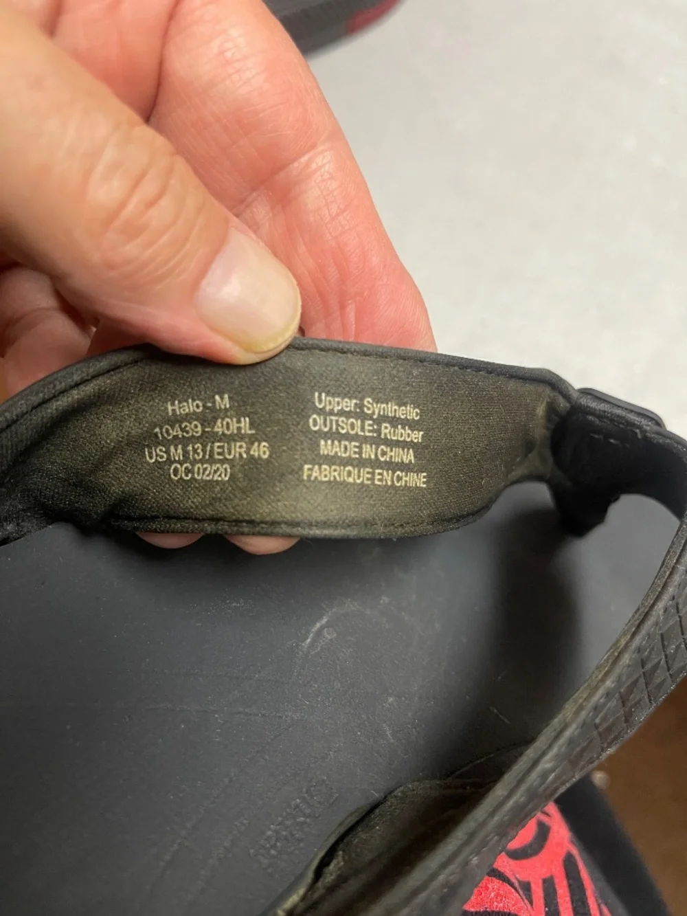 Olukai leather sandal size 13